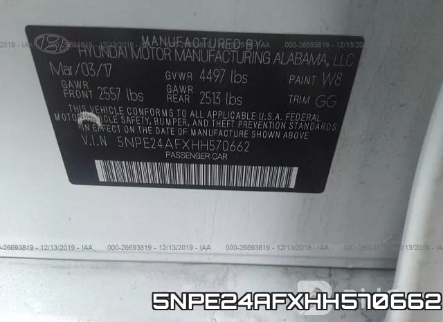 5NPE24AFXHH570662 фото 10