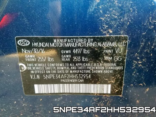 5NPE34AF2HH532954 фото 2