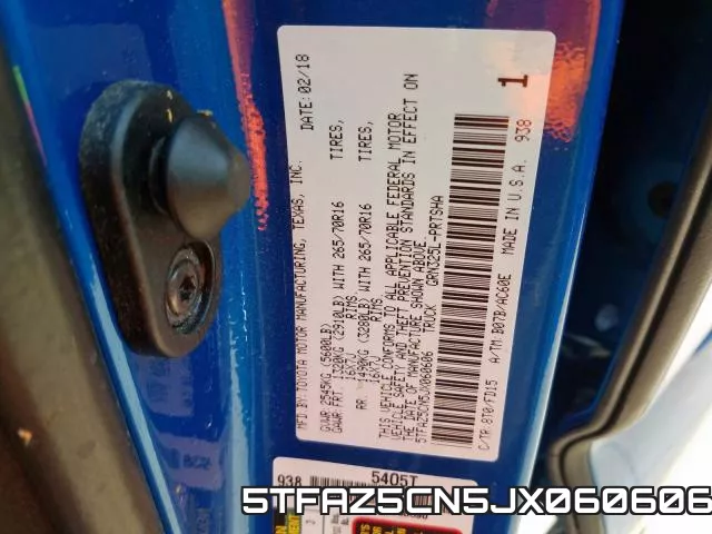 5TFAZ5CN5JX060606 фото 2