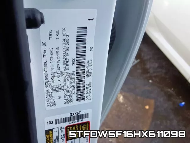 5TFDW5F16HX611098 фото 2