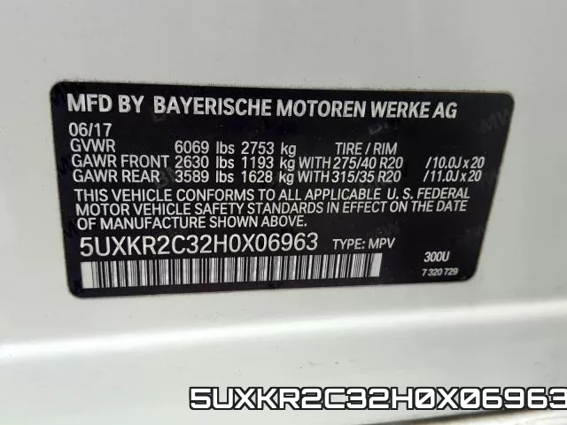 5UXKR2C32H0X06963 фото 2