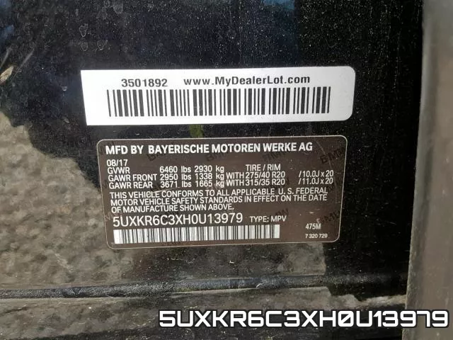 5UXKR6C3XH0U13979 фото 2