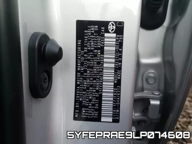 5YFEPRAE9LP074608 фото 2