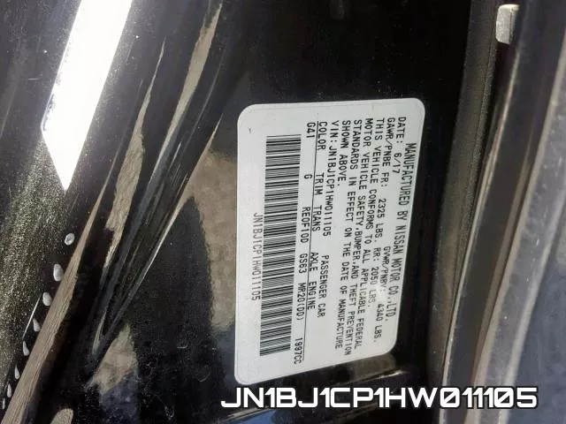 JN1BJ1CP1HW011105 фото 2