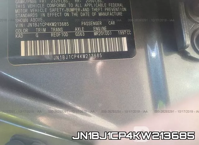 JN1BJ1CP4KW213685 фото 10