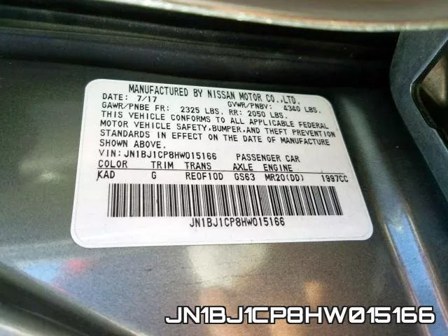JN1BJ1CP8HW015166 фото 2