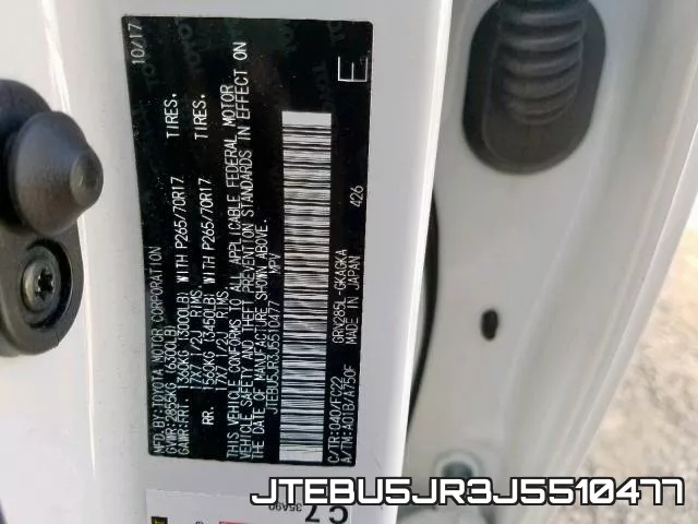 JTEBU5JR3J5510477 фото 2