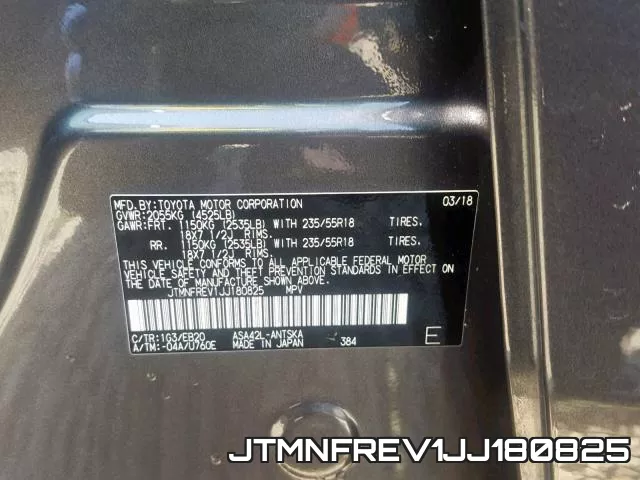 JTMNFREV1JJ180825 фото 2