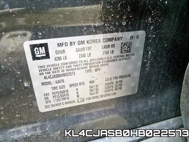KL4CJASB0HB022573 фото 2
