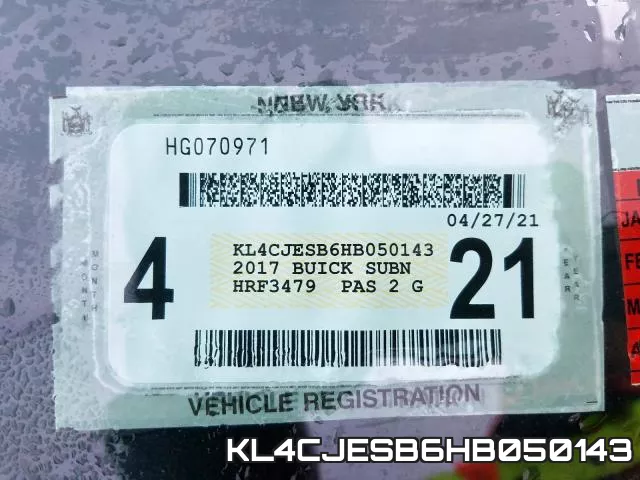 KL4CJESB6HB050143 фото 2
