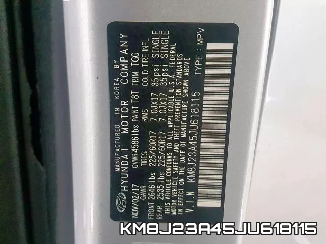 KM8J23A45JU618115 фото 2