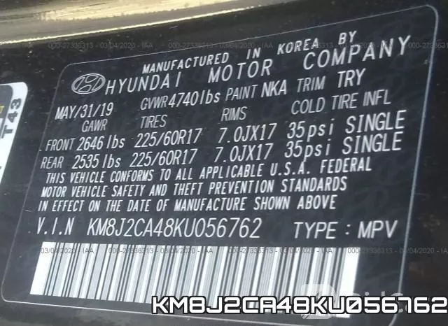 KM8J2CA48KU056762 фото 10
