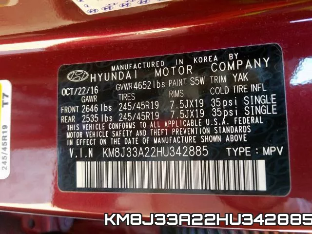 KM8J33A22HU342885 фото 2