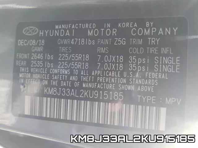 KM8J33AL2KU915185 фото 2