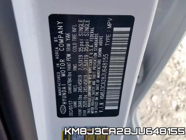 KM8J3CA28JU648155 фото 2