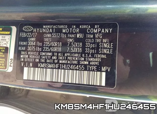KM8SM4HF1HU246455 фото 10
