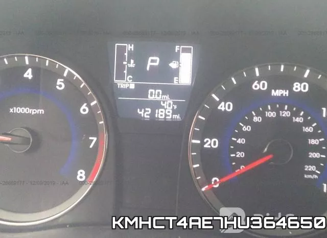 KMHCT4AE7HU364650 фото 8