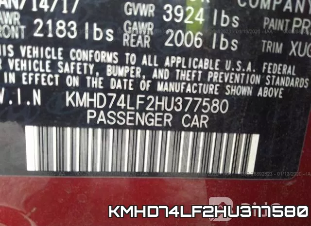 KMHD74LF2HU377580 фото 10