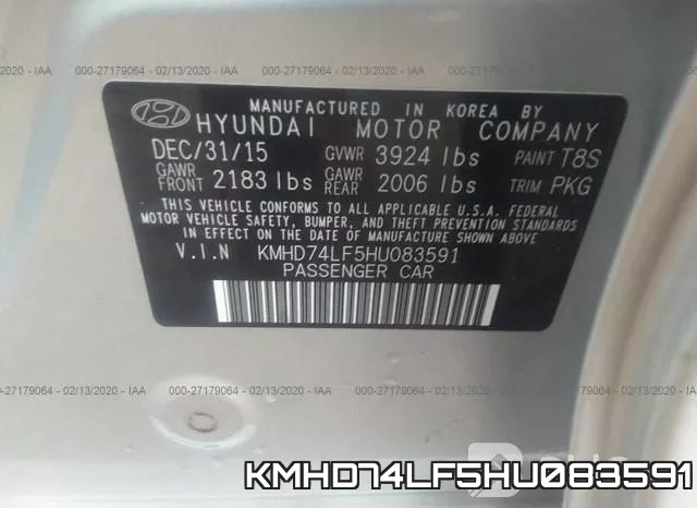 KMHD74LF5HU083591 фото 10
