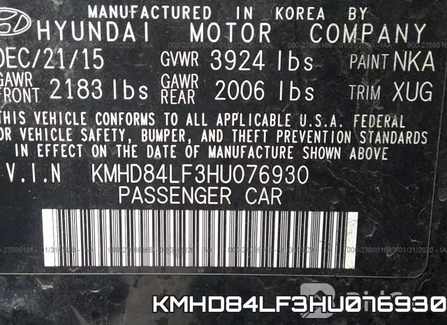 KMHD84LF3HU076930 фото 10