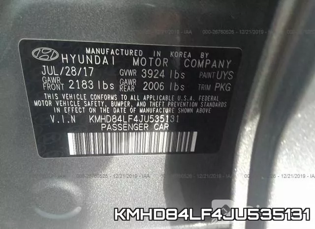 KMHD84LF4JU535131 фото 10