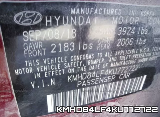 KMHD84LF4KU772722 фото 10