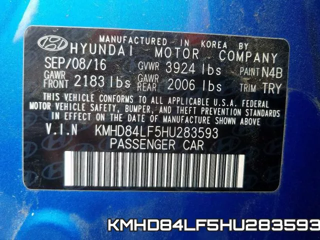 KMHD84LF5HU283593 фото 2