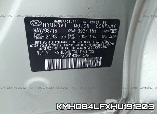 KMHD84LFXHU191203 фото 10