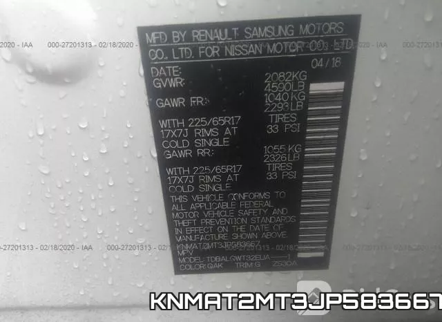 KNMAT2MT3JP583667 фото 10
