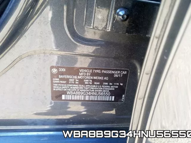 WBA8B9G34HNU56550 фото 2