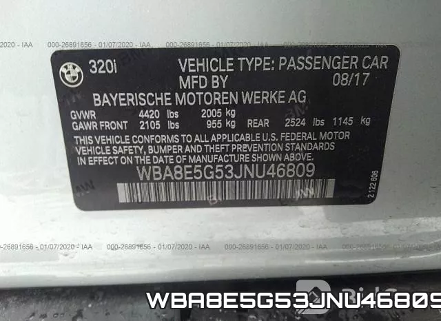 WBA8E5G53JNU46809 фото 10
