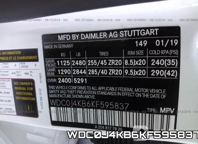 WDC0J4KB6KF595837 фото 10