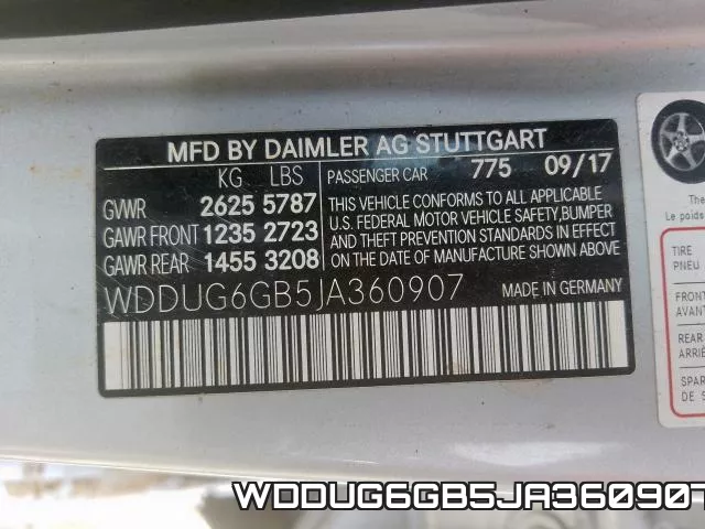 WDDUG6GB5JA360907 фото 2