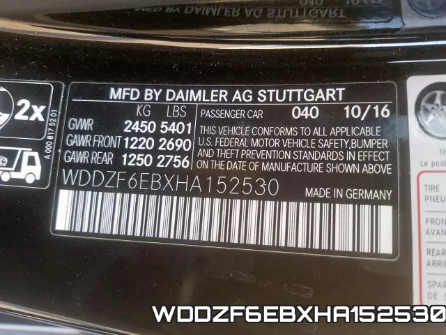 WDDZF6EBXHA152530 фото 2