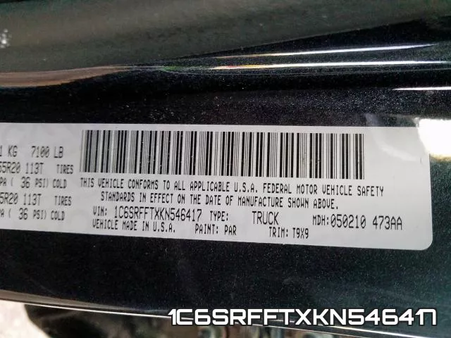 1C6SRFFTXKN546417 фото 2