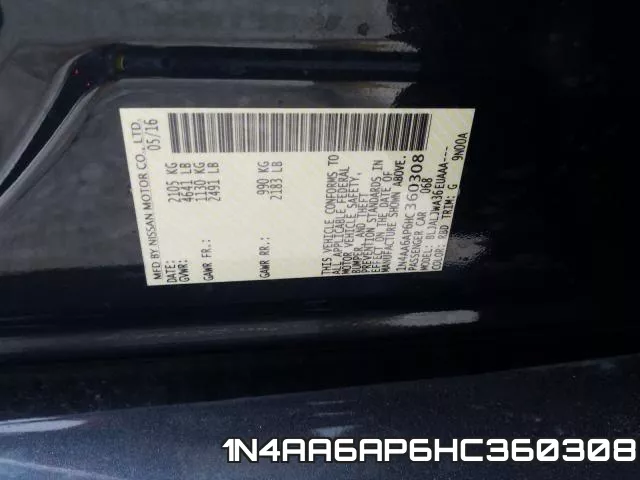 1N4AA6AP6HC360308 фото 2
