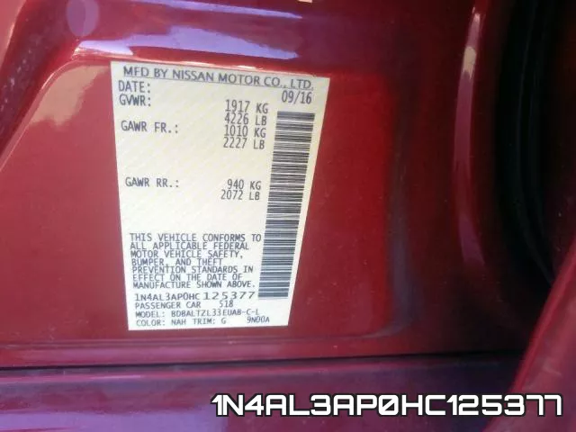 1N4AL3AP0HC125377 фото 2
