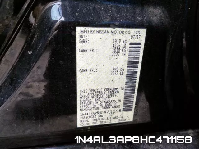 1N4AL3AP8HC471158 фото 2