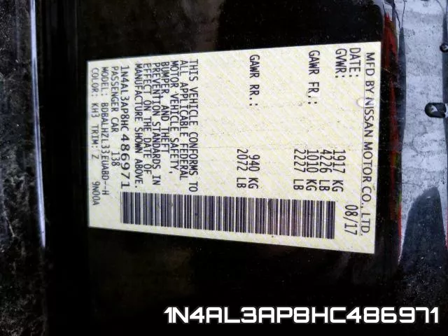 1N4AL3AP8HC486971 фото 2