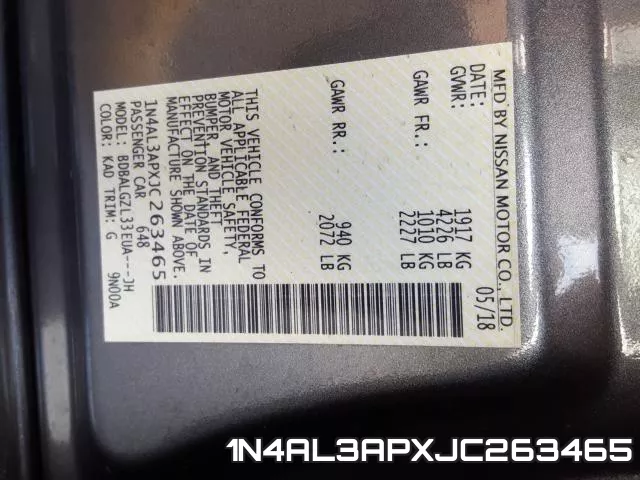 1N4AL3APXJC263465 фото 2