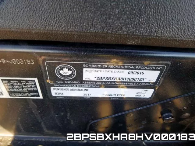 2BPSBXHA8HV000183 фото 2