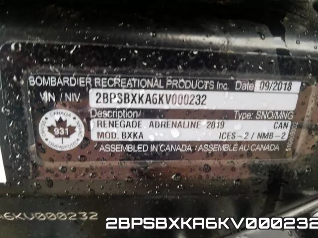 2BPSBXKA6KV000232 фото 2