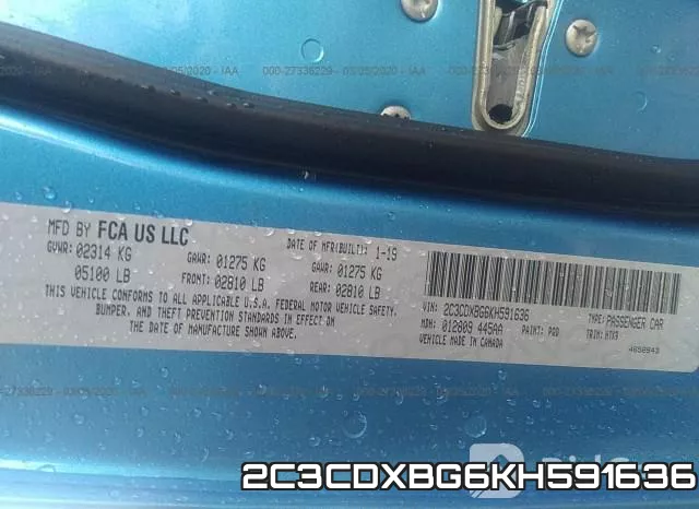 2C3CDXBG6KH591636 фото 10