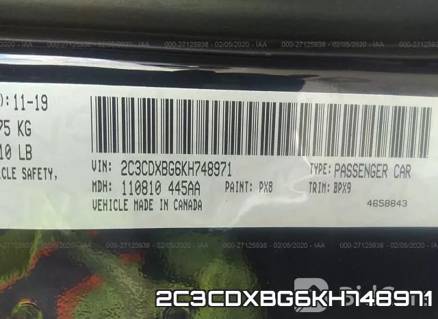 2C3CDXBG6KH748971 фото 10