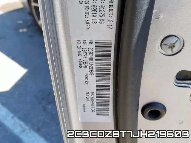 2C3CDZBT7JH219603 фото 2