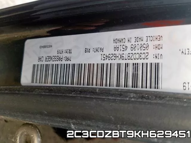 2C3CDZBT9KH629451 фото 2