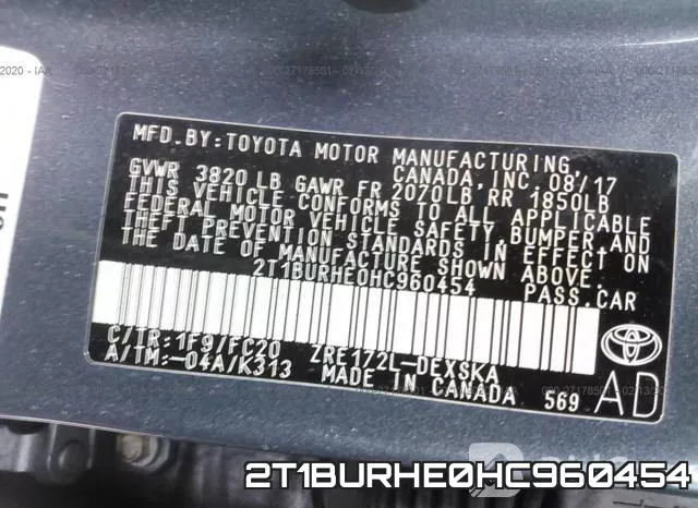 2T1BURHE0HC960454 фото 10