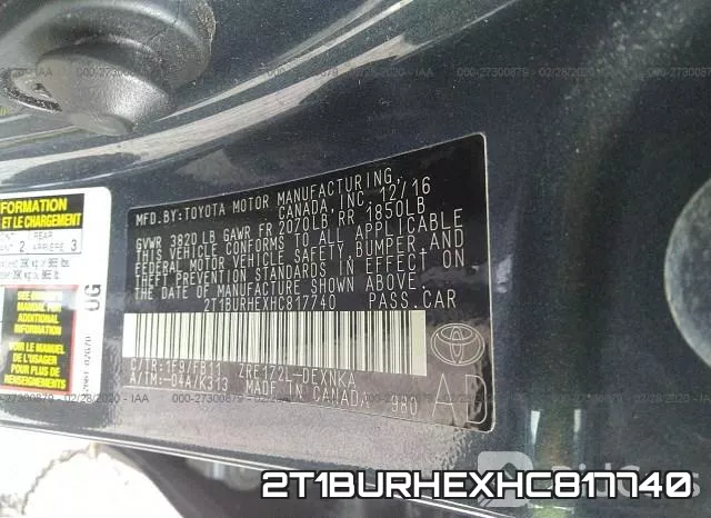 2T1BURHEXHC817740 фото 10