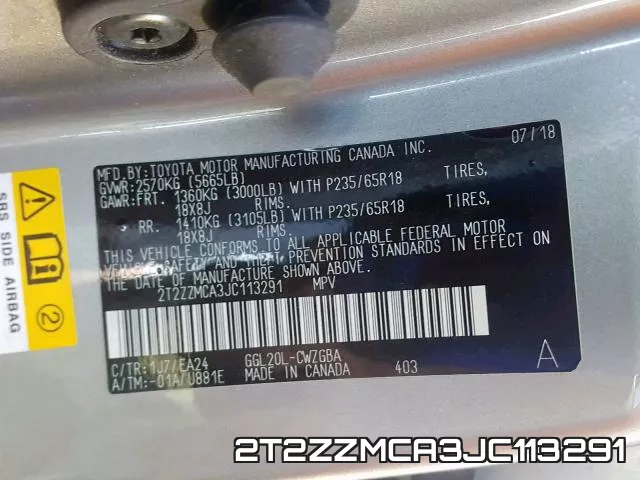 2T2ZZMCA3JC113291 фото 2