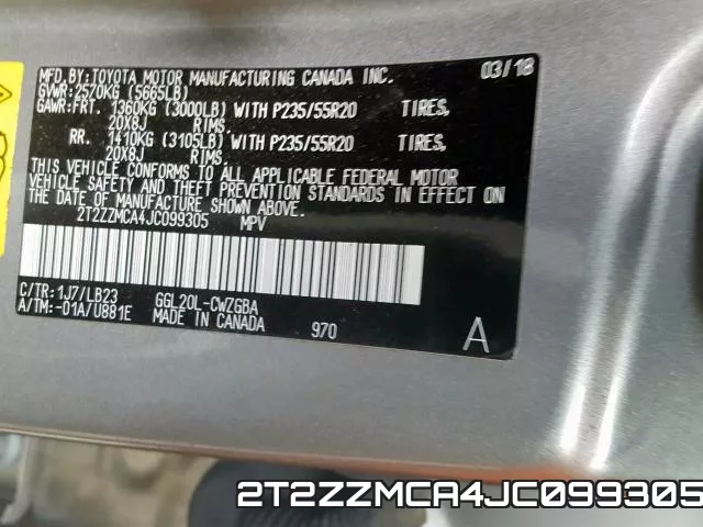 2T2ZZMCA4JC099305 фото 2